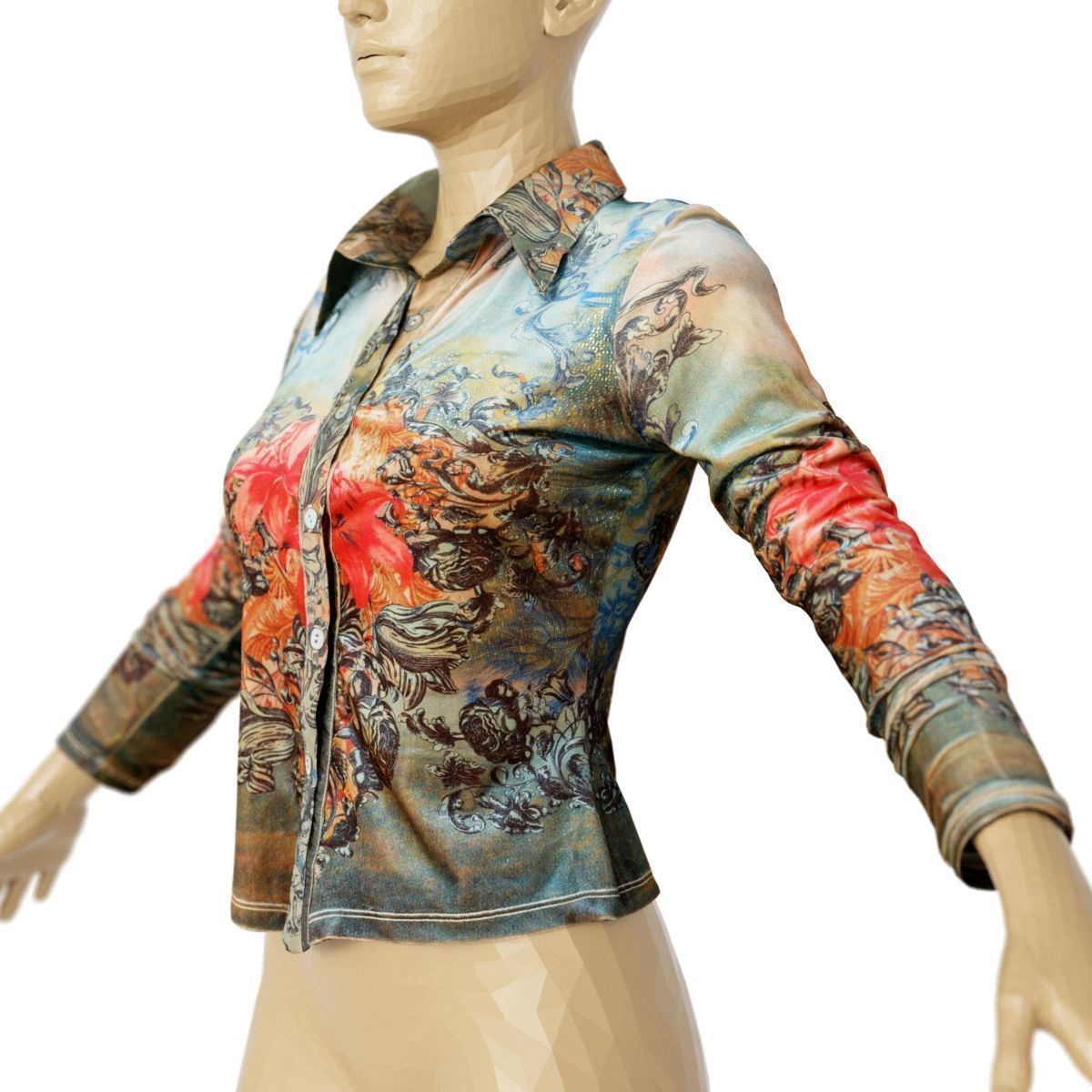 80 Vintage 90s and Rock Clothing Items Fashion collection Women Low-poly 3D model_10