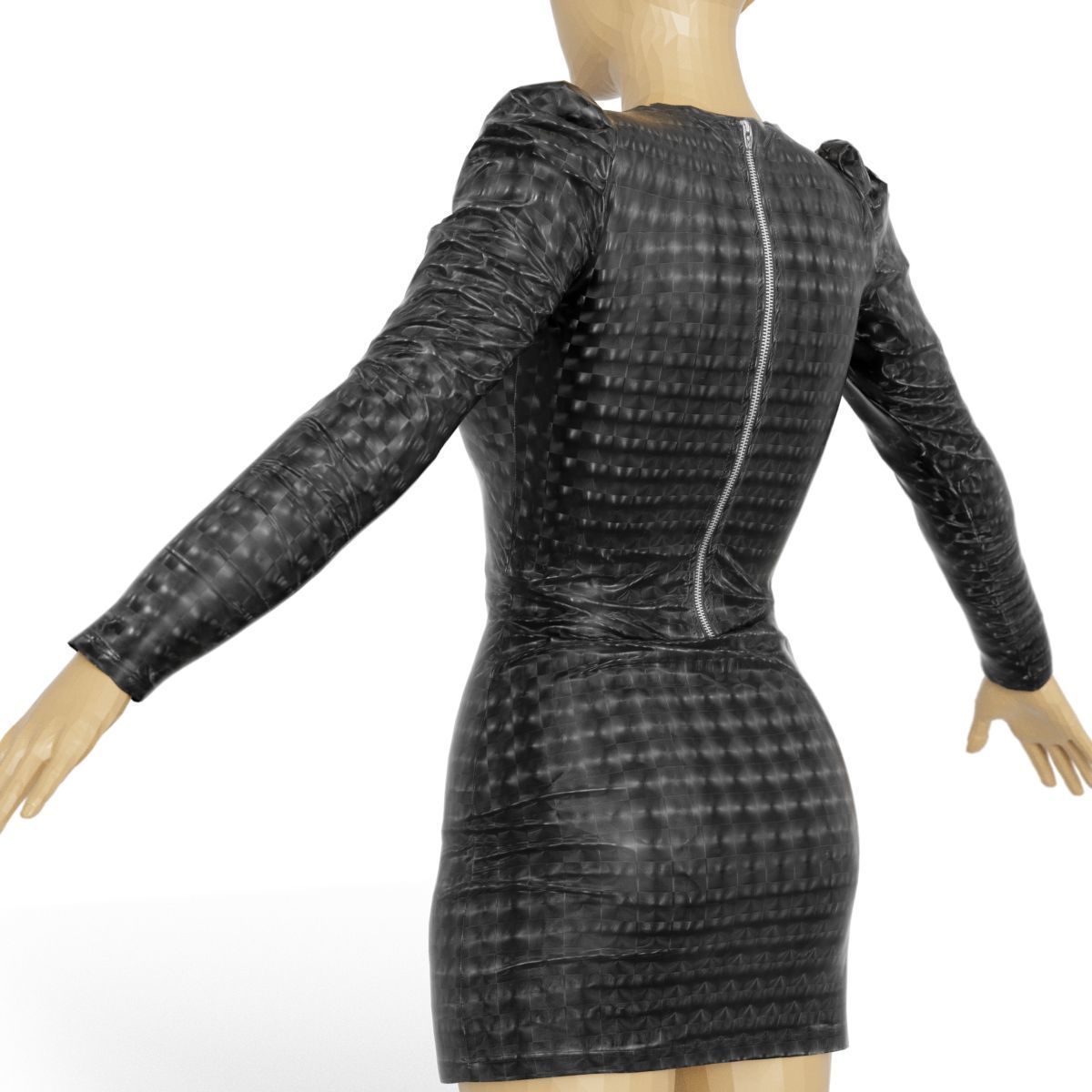 80 Vintage 90s and Rock Clothing Items Fashion collection Women Low-poly 3D model_68