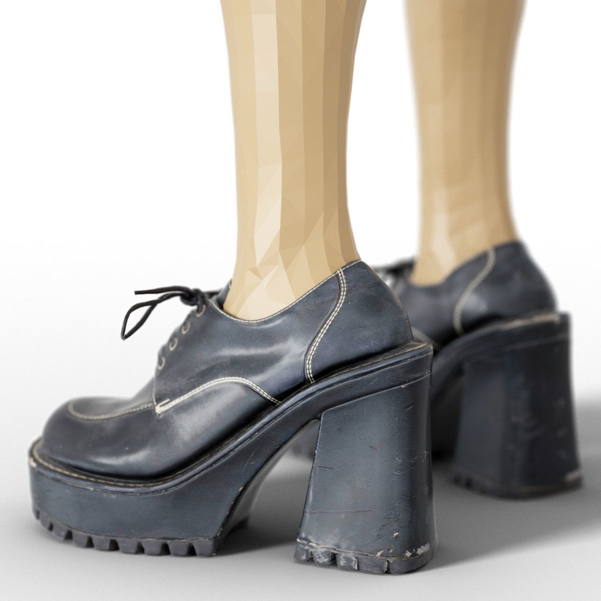 80 Vintage 90s and Rock Clothing Items Fashion collection Women Low-poly 3D model_89