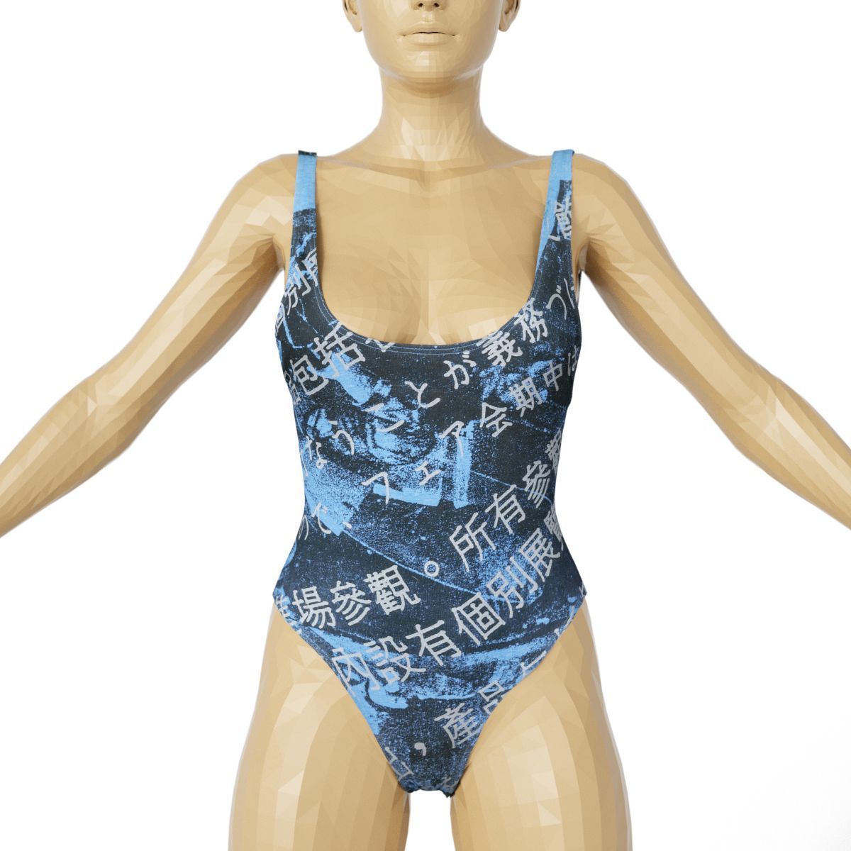 80 Vintage 90s and Rock Clothing Items Fashion collection Women Low-poly 3D model_27