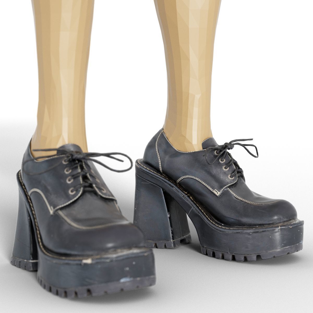 80 Vintage 90s and Rock Clothing Items Fashion collection Women Low-poly 3D model_69