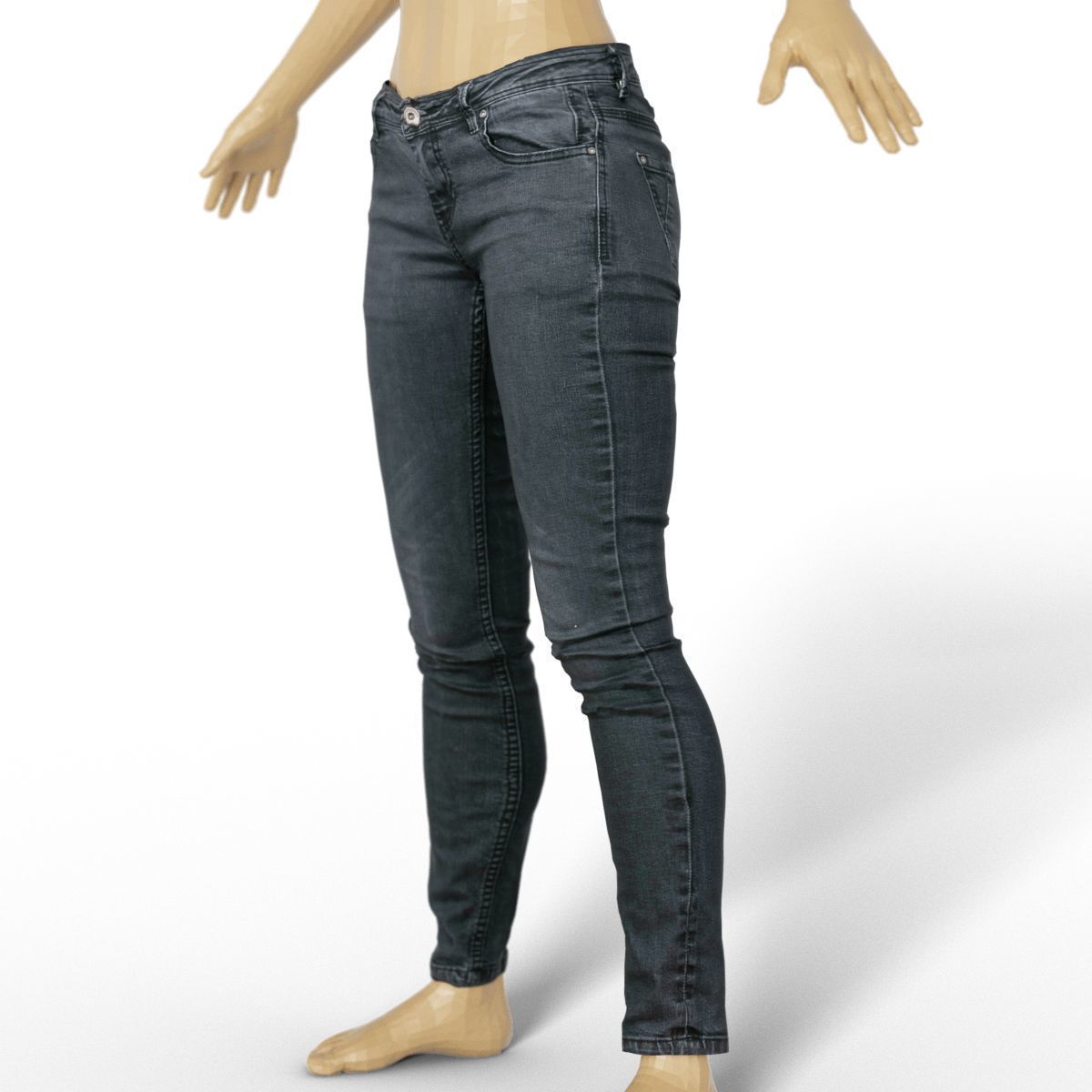 80 Vintage 90s and Rock Clothing Items Fashion collection Women Low-poly 3D model_96