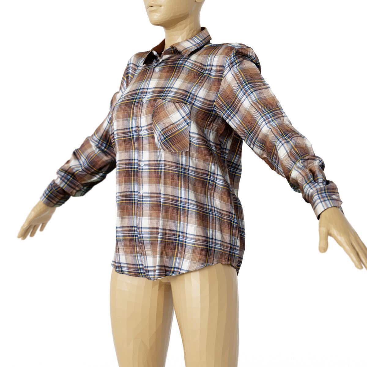 80 Vintage 90s and Rock Clothing Items Fashion collection Women Low-poly 3D model_45