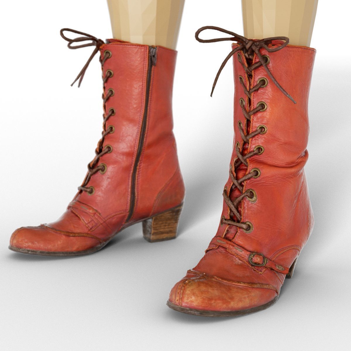 80 Vintage 90s and Rock Clothing Items Fashion collection Women Low-poly 3D model_34