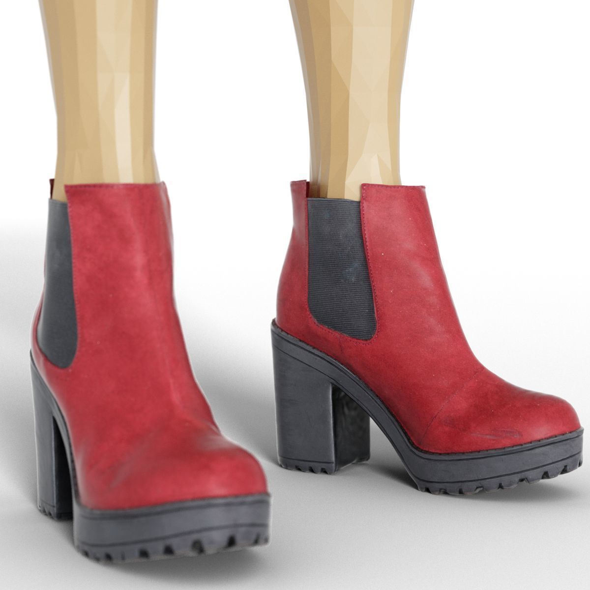 80 Vintage 90s and Rock Clothing Items Fashion collection Women Low-poly 3D model_32