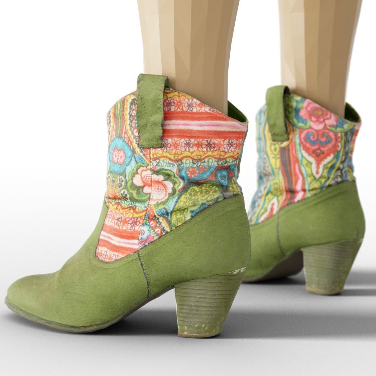 80 Vintage 90s and Rock Clothing Items Fashion collection Women Low-poly 3D model_21