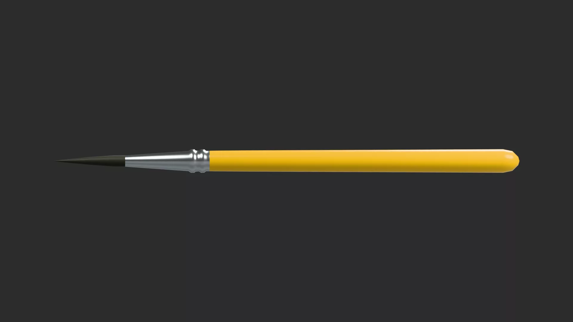 stylized Paint Brush Low-poly 3D model