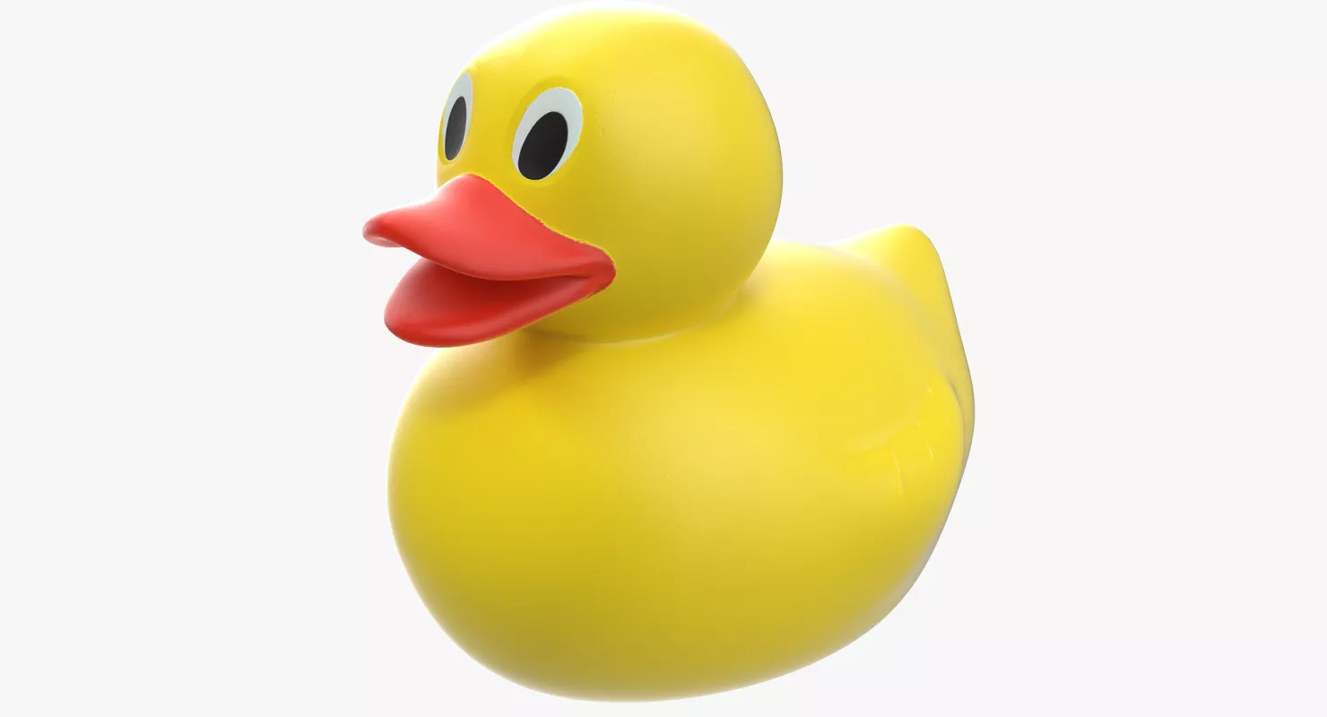 Classic Yellow Rubber Duck 3D model