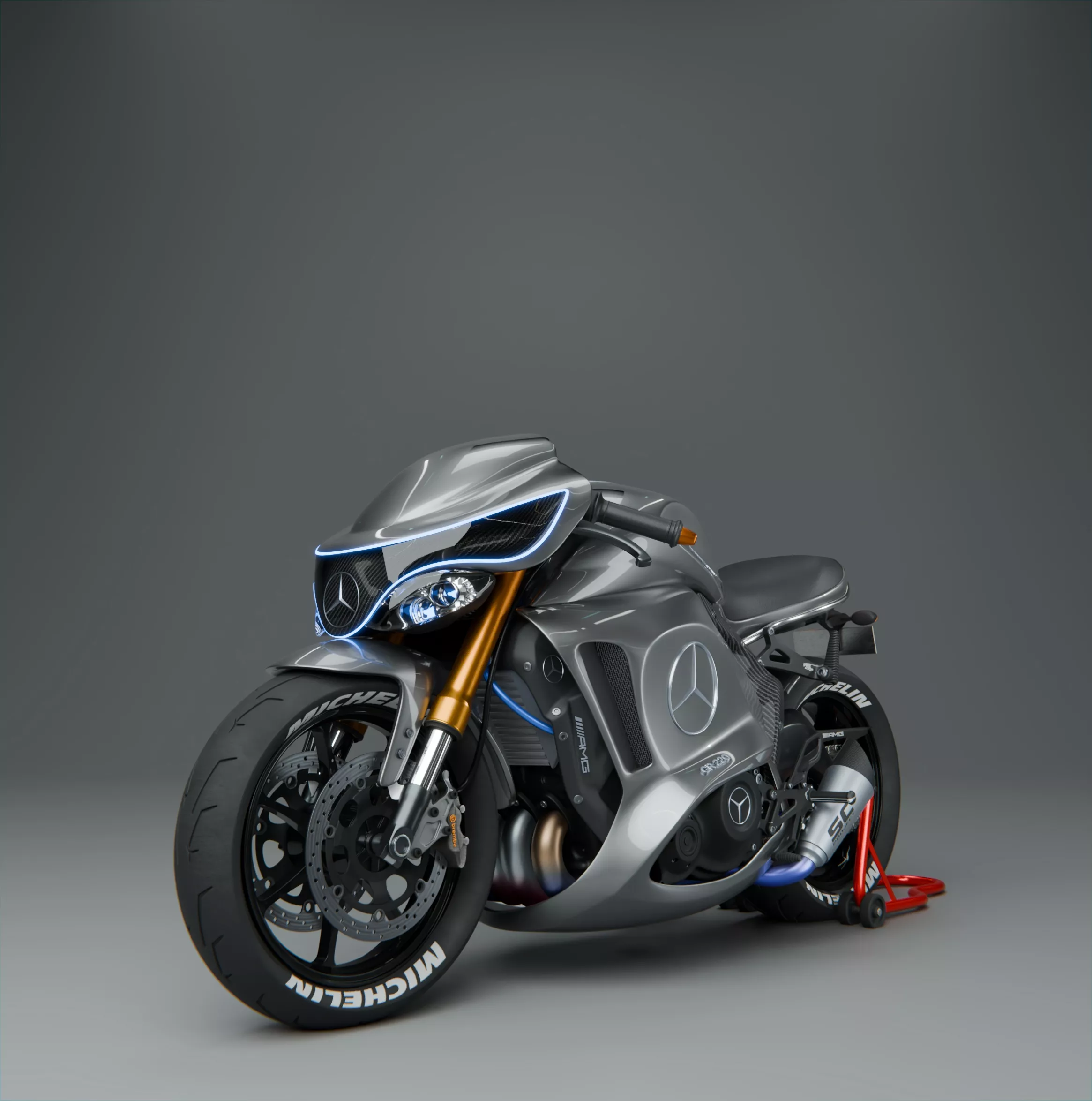 Mercedes-AMG Concept Superbike - High Detail 3D Model 3D model