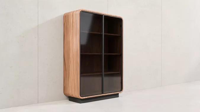 Modern Glass Display Cabinet 3D Model