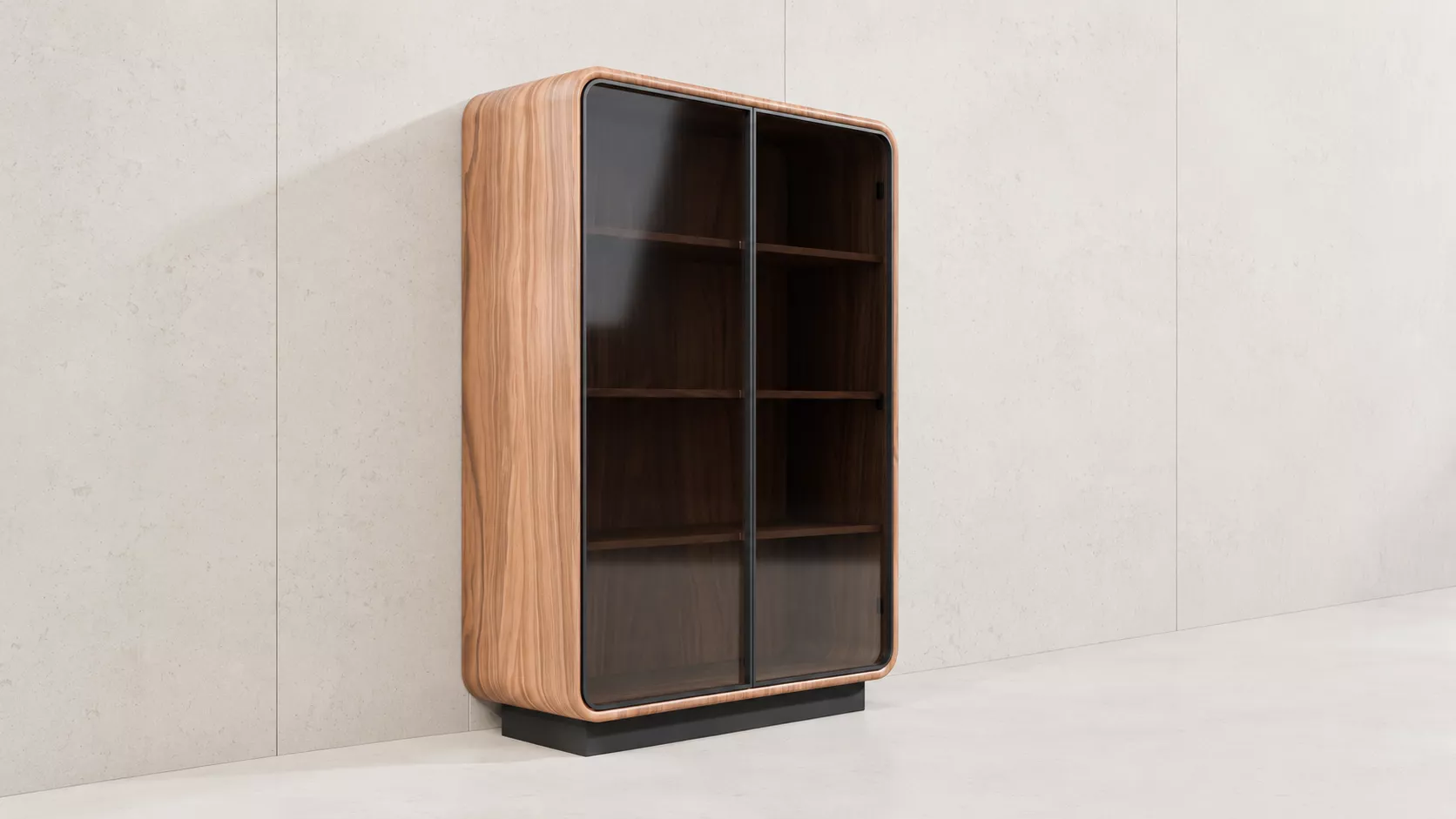 Modern Glass Display Cabinet 3D Model 3D model