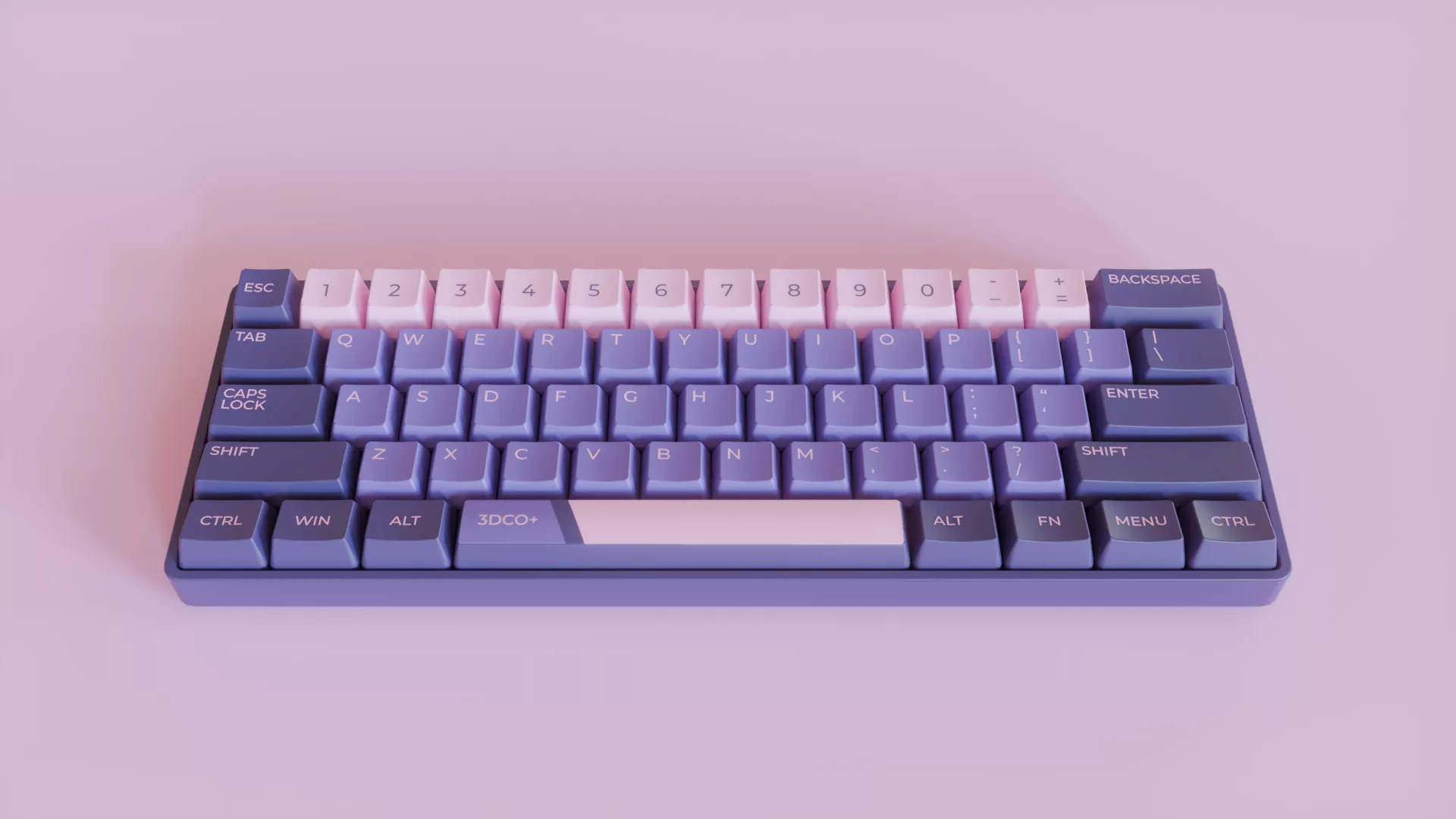 60 Keyboard free low-poly 3d model Free low-poly 3D model