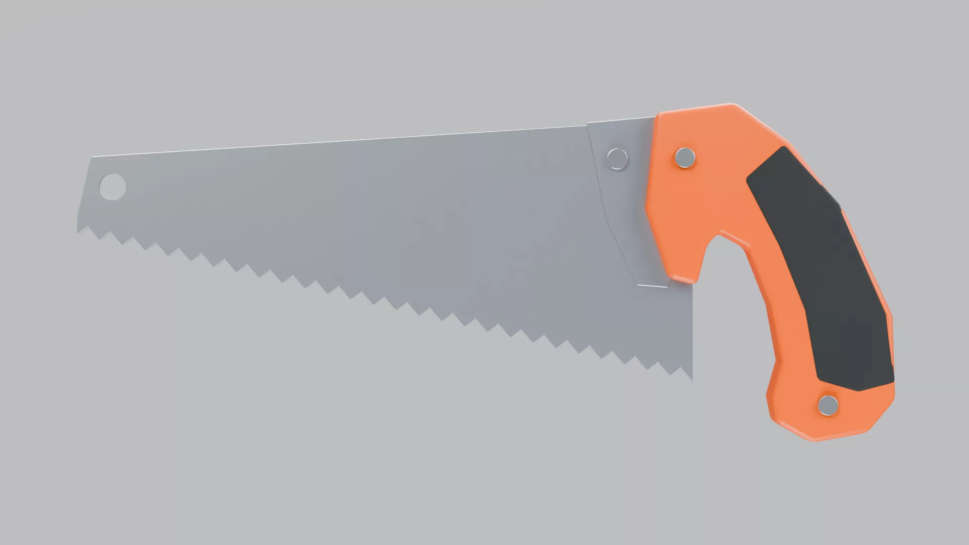 Hand Saw Low-poly 3D model