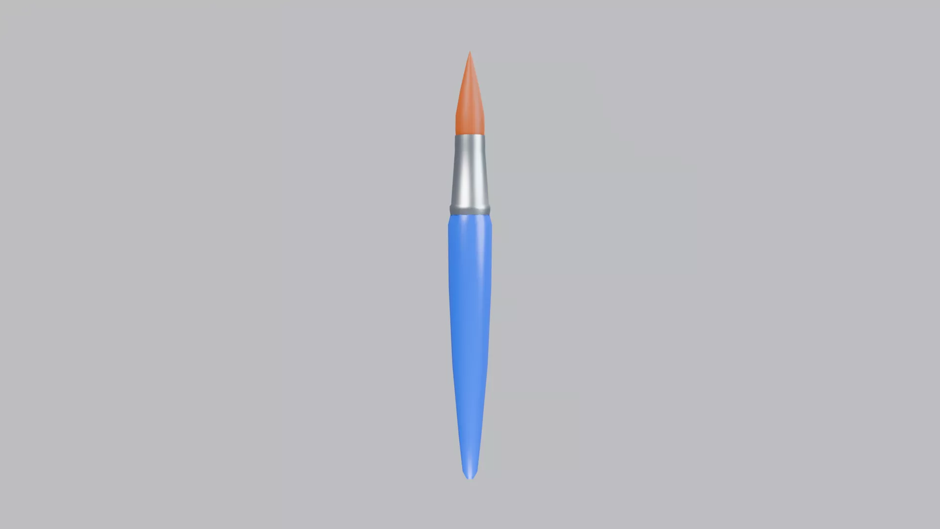 stylized Paint Brush Low-poly 3D model