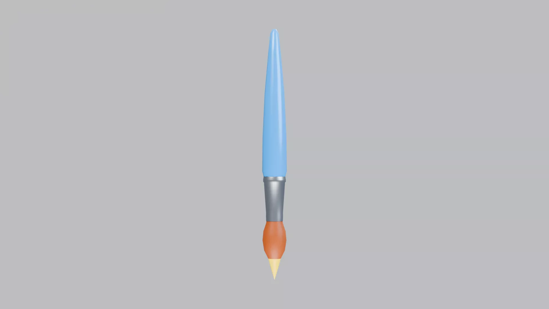 stylized Paint Brush Low-poly 3D model