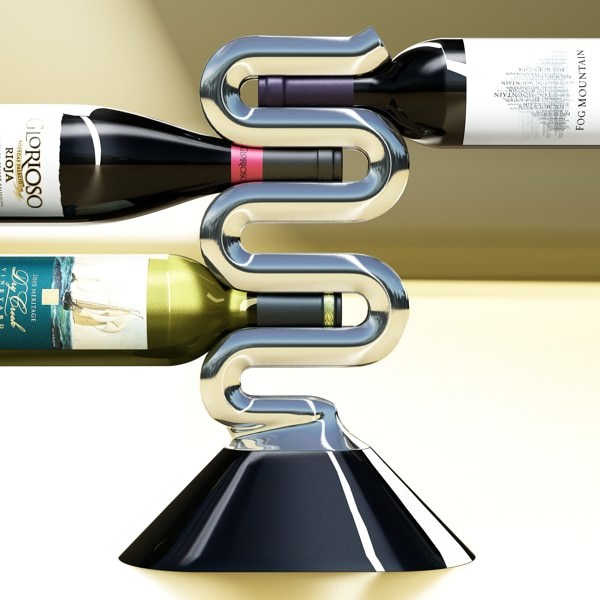 Wine rack 3 3D model_3