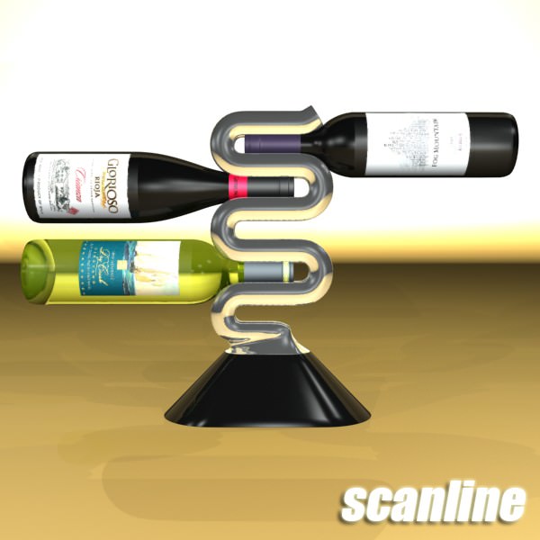 Wine rack 3 3D model_7