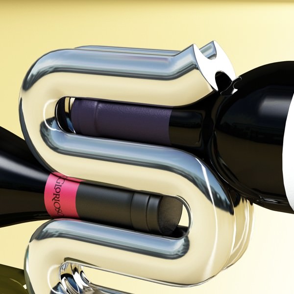 Wine rack 3 3D model_4