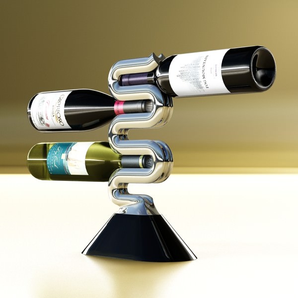 Wine rack 3 3D model_1