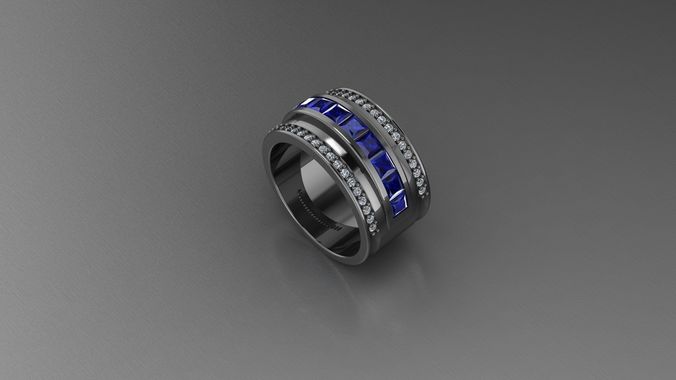 Men Women rings 0010by 3D print model