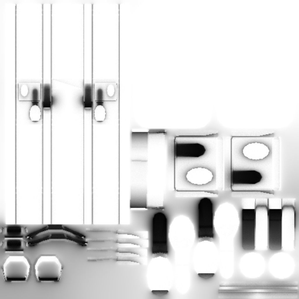 Leather suitcase Low-poly 3D model_7