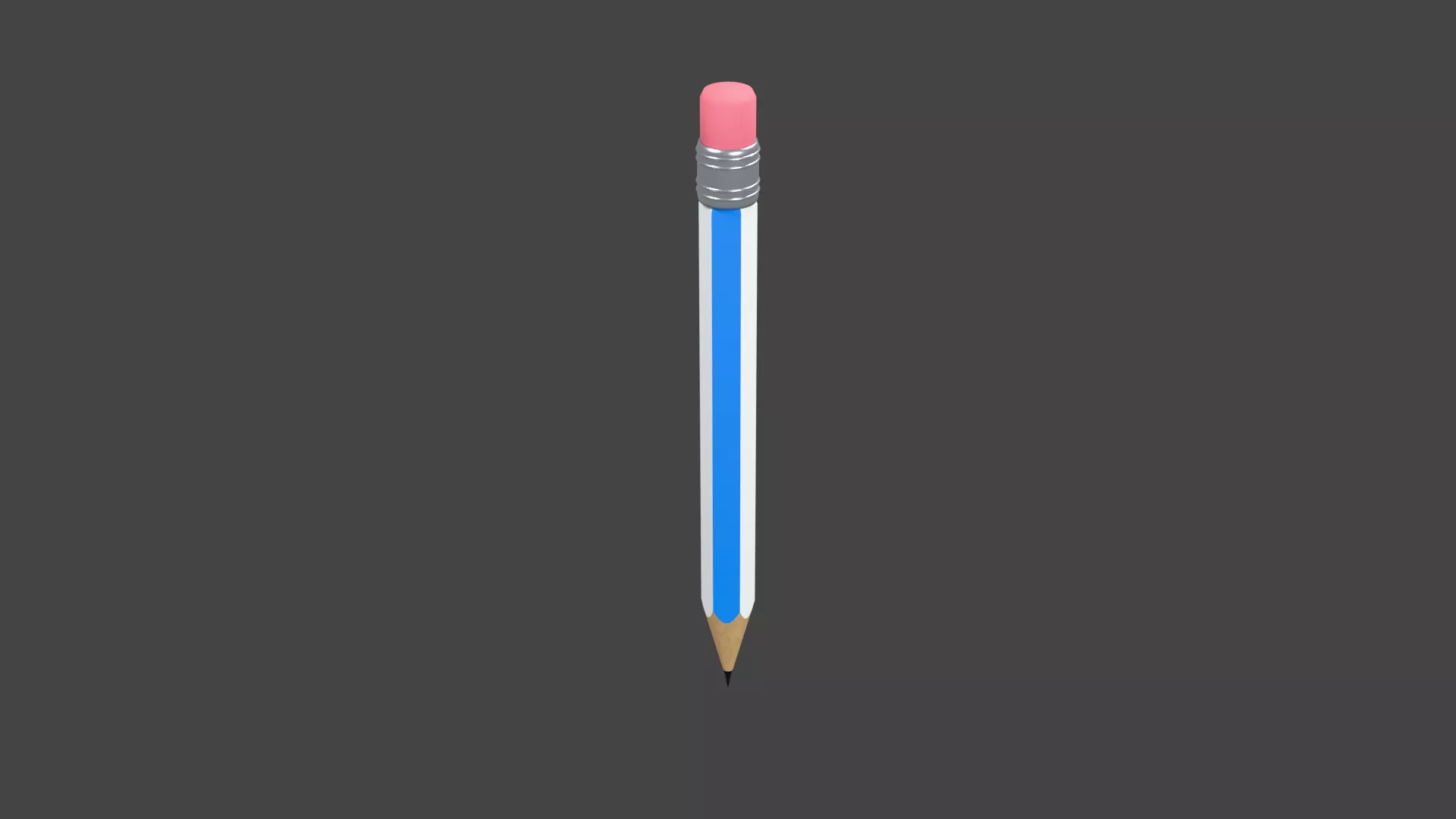 Pencil Low-poly 3D model
