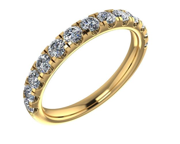 etrnity ring split claw set diamonds  3D print model
