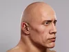 Dwayne The Rock Johnson Realistic Head Metahuman Blender 3D model ...