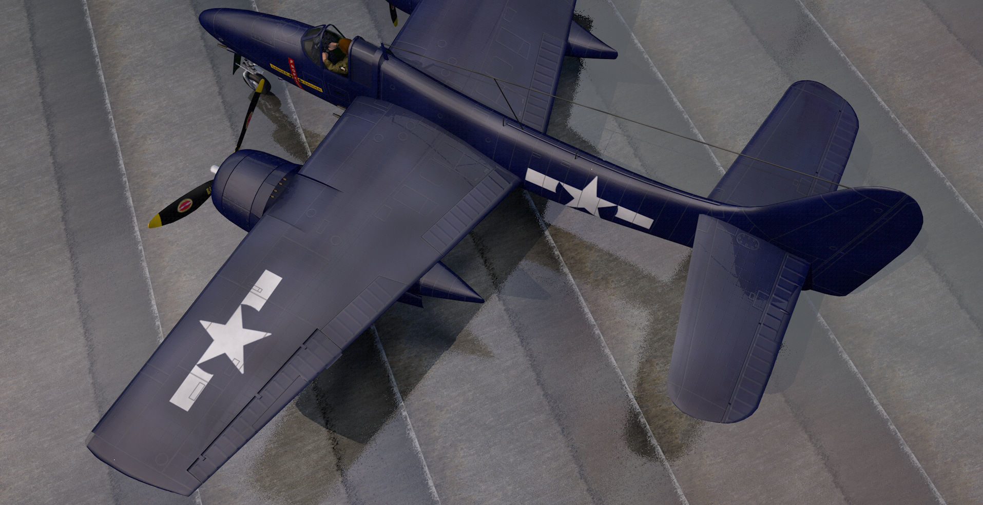 Grumman F7F-1 Tigercat 3D model_5