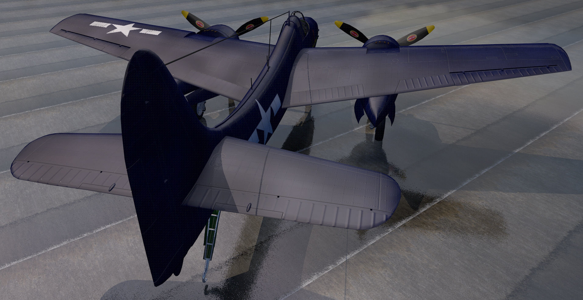 Grumman F7F-1 Tigercat 3D model_6