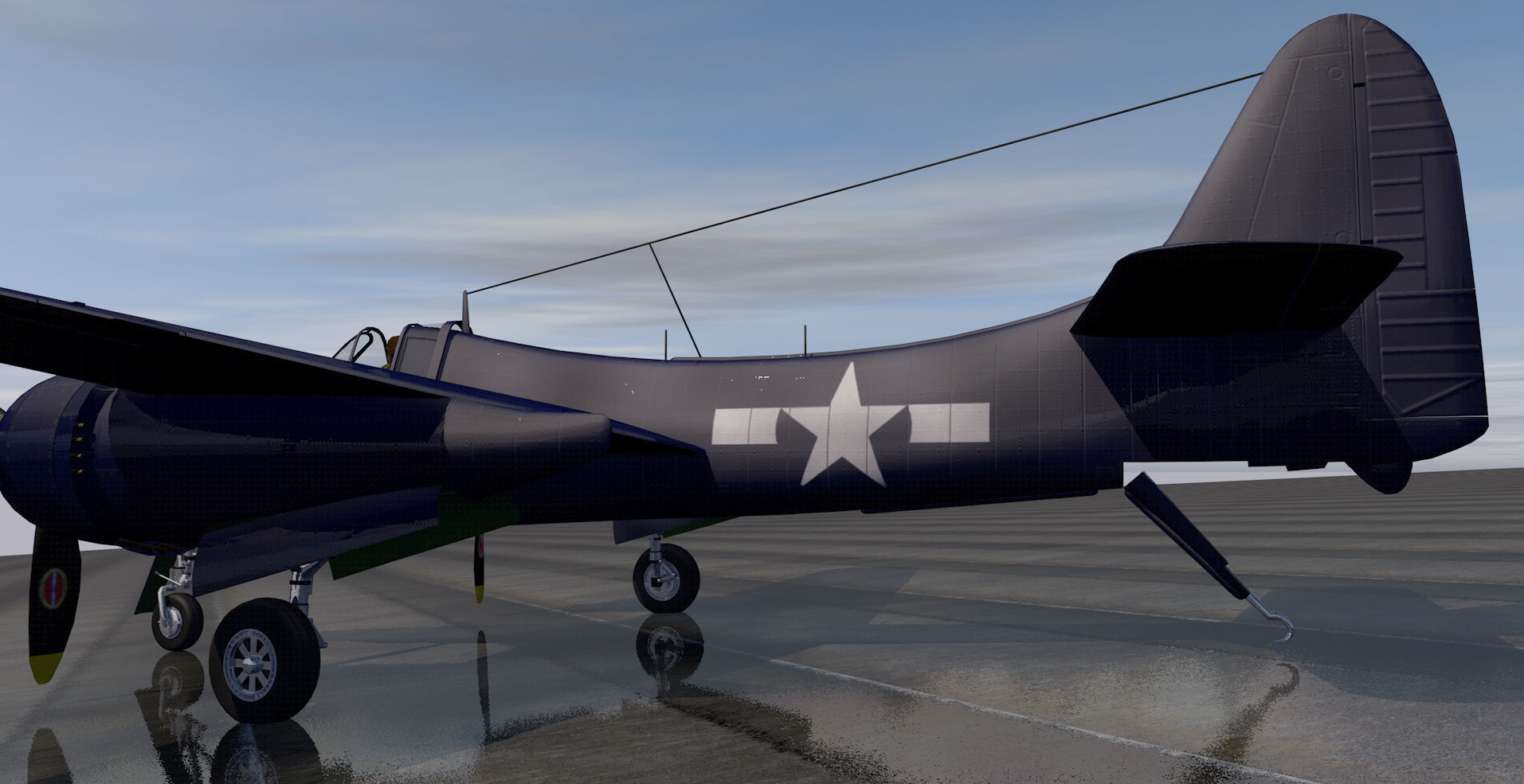 Grumman F7F-1 Tigercat 3D model_3