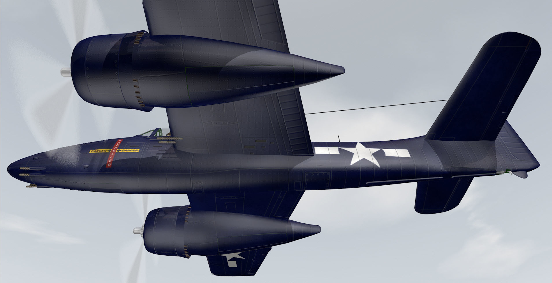 Grumman F7F-1 Tigercat 3D model_10