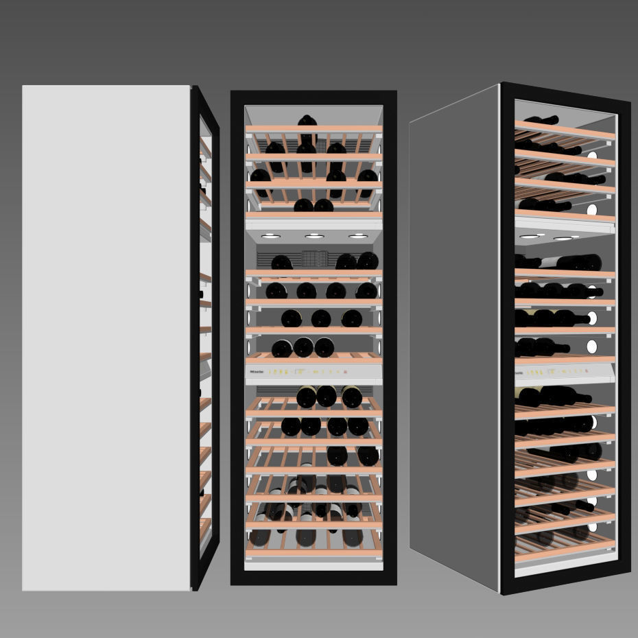 Miele KWT 1602 Vi MasterCool Wine Temperature Control Unit 3D model_1