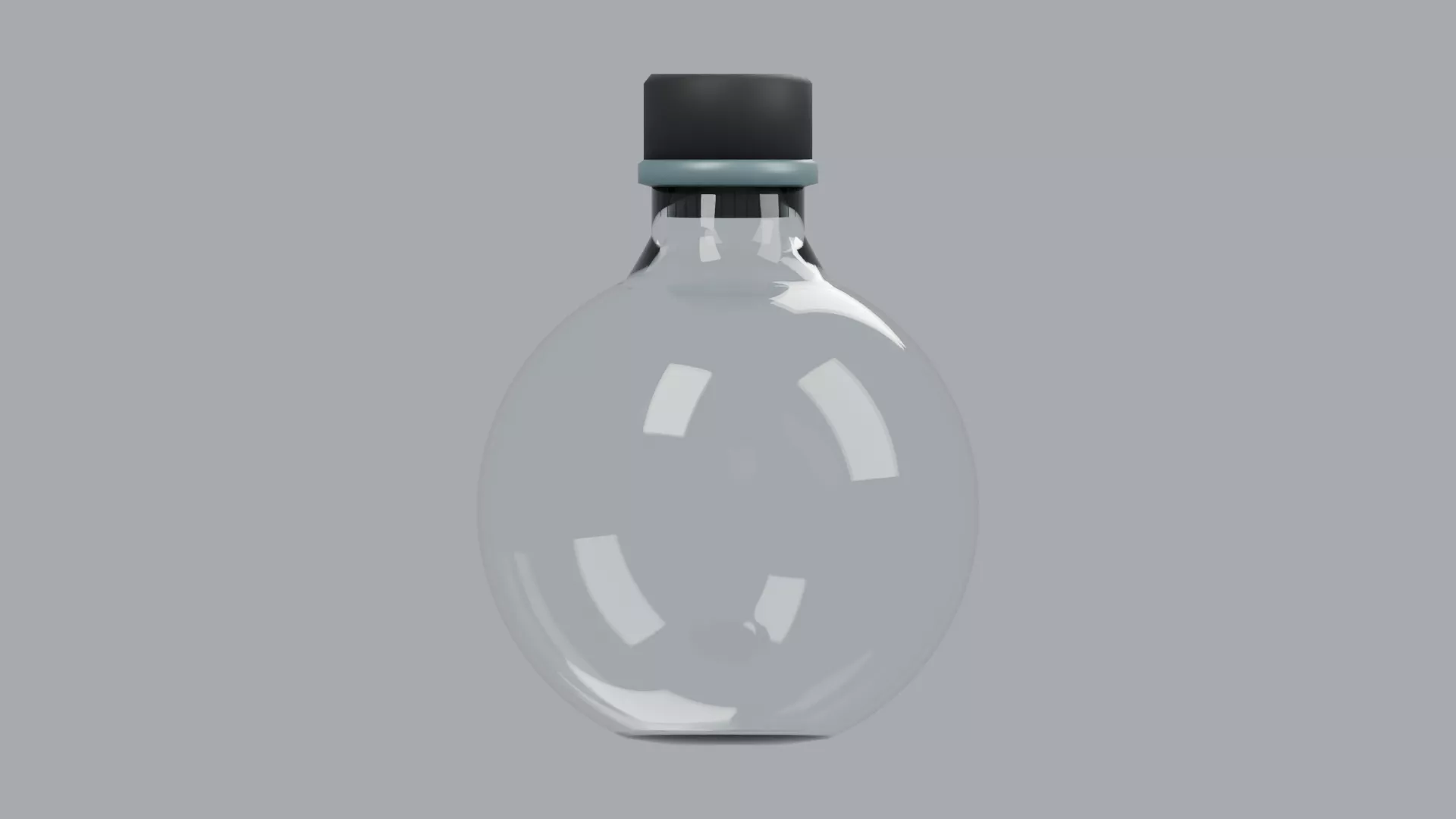 glass bottle Low-poly 3D model