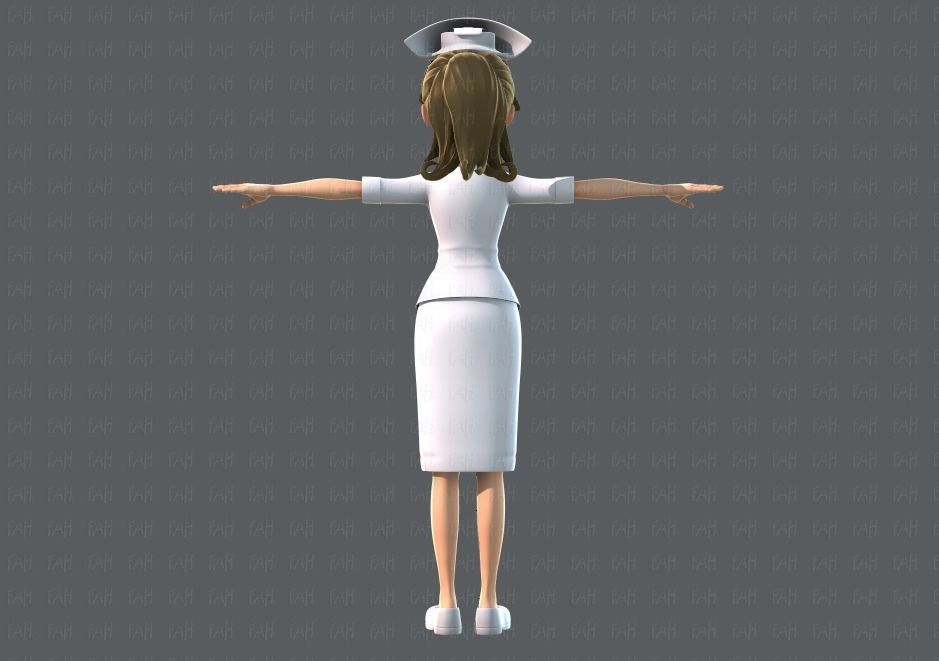 Doctor and Nurse  3D model_6
