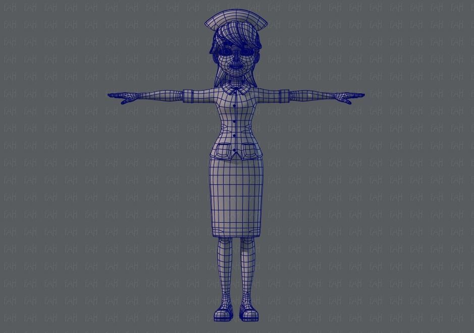 Doctor and Nurse  3D model_11