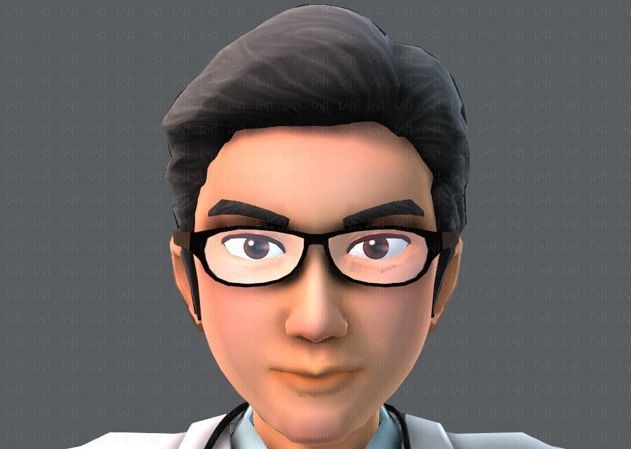 Doctor and Nurse  3D model_43