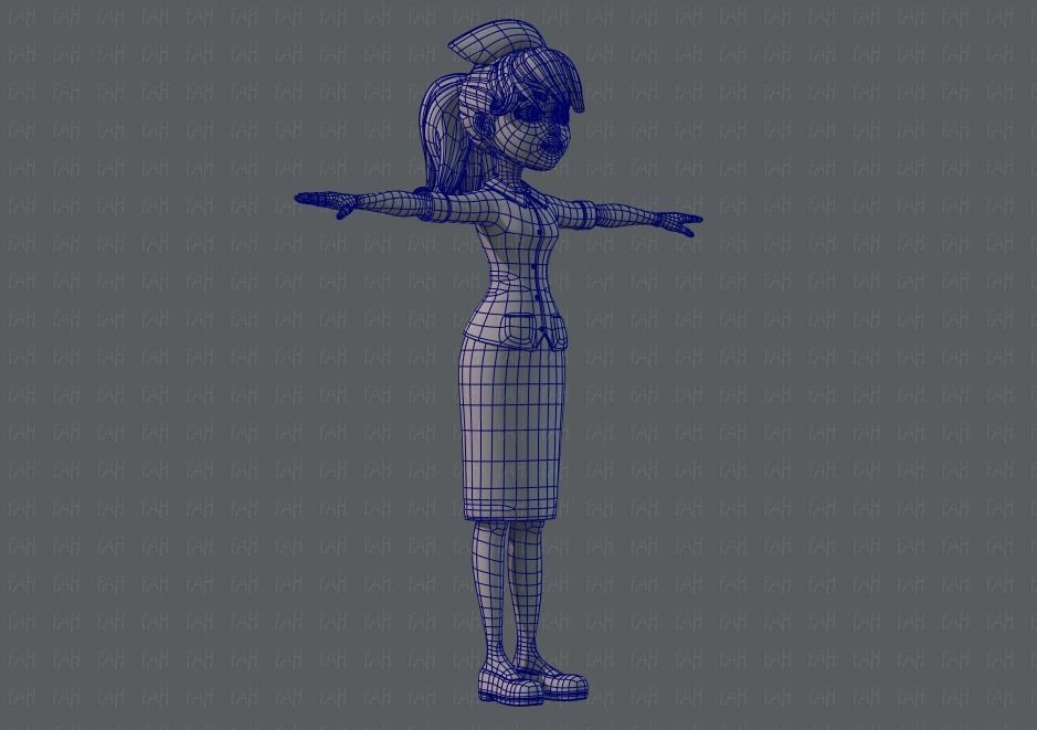 Doctor and Nurse  3D model_12