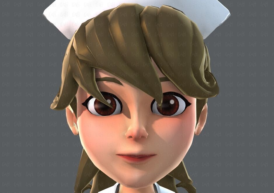 Doctor and Nurse  3D model_21