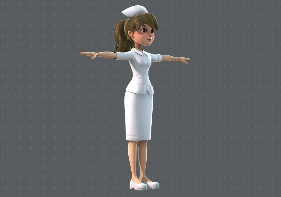 Doctor and Nurse  3D model_5
