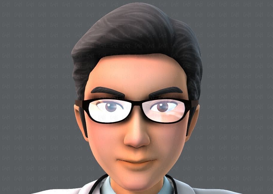 Doctor and Nurse  3D model_42