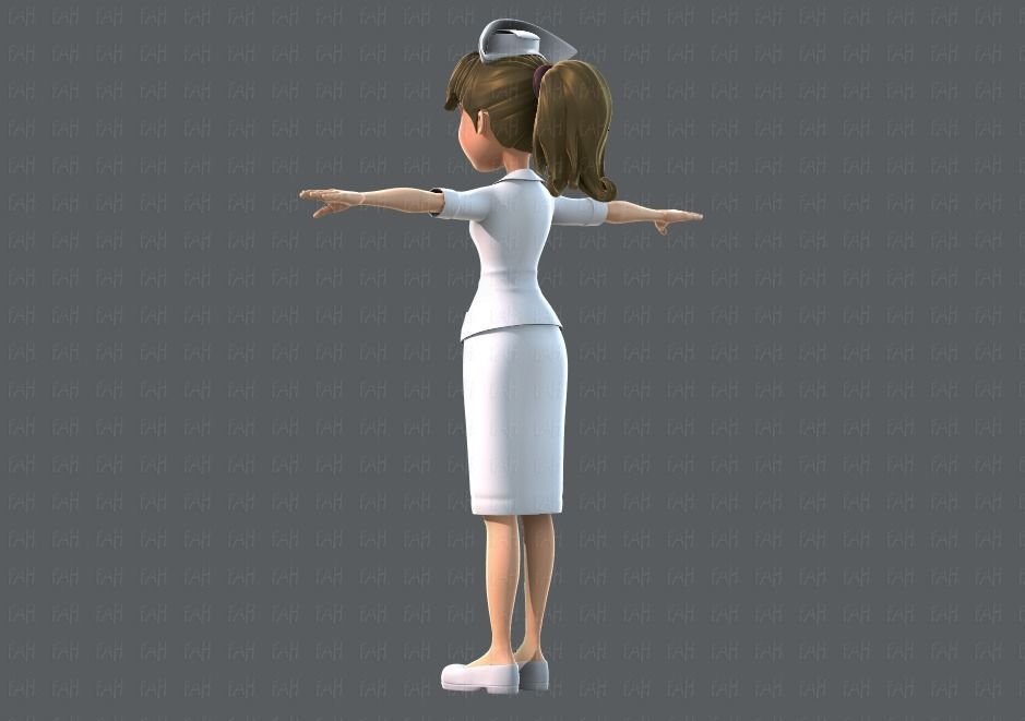 Doctor and Nurse  3D model_8