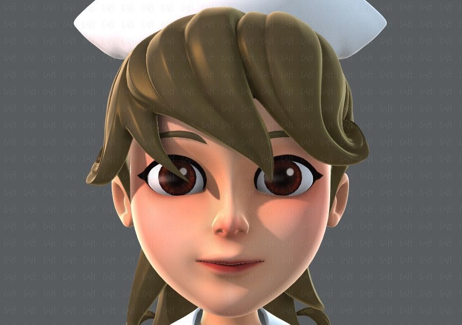 Doctor and Nurse  3D model_19