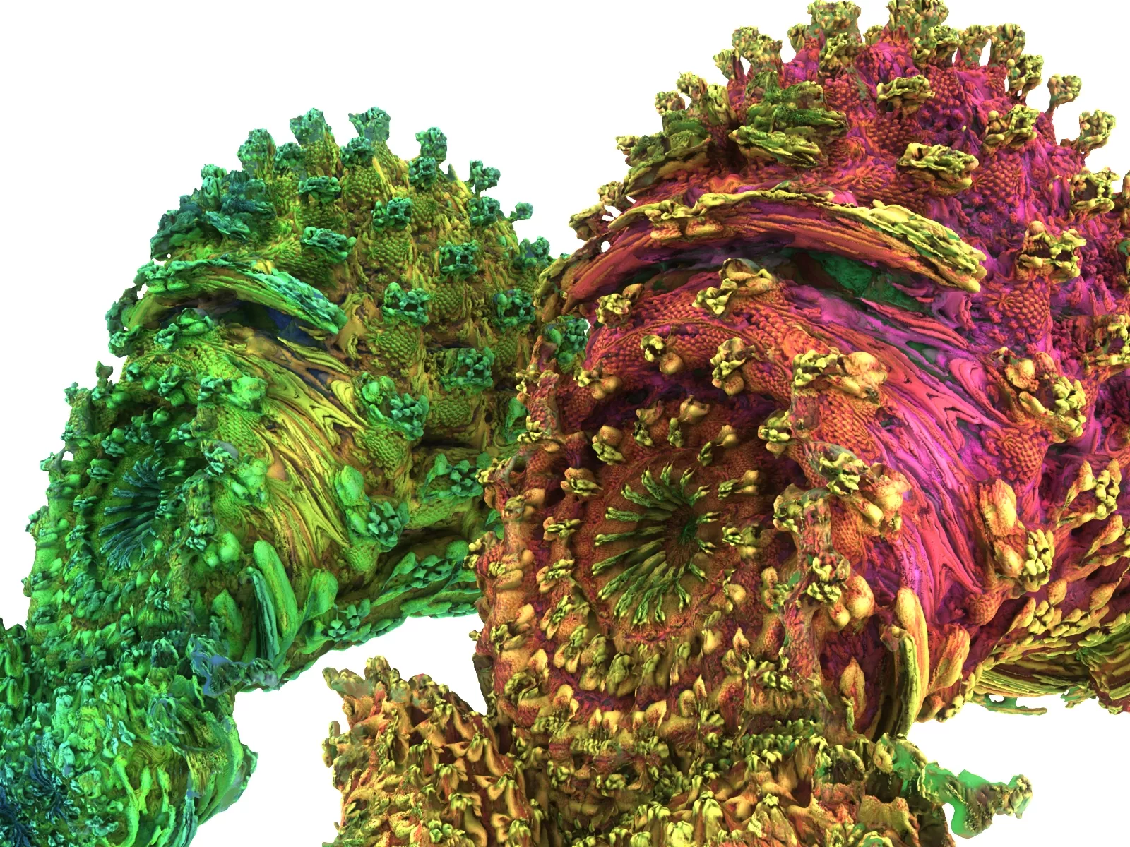 Fractal Scan HD Low-poly 3D model