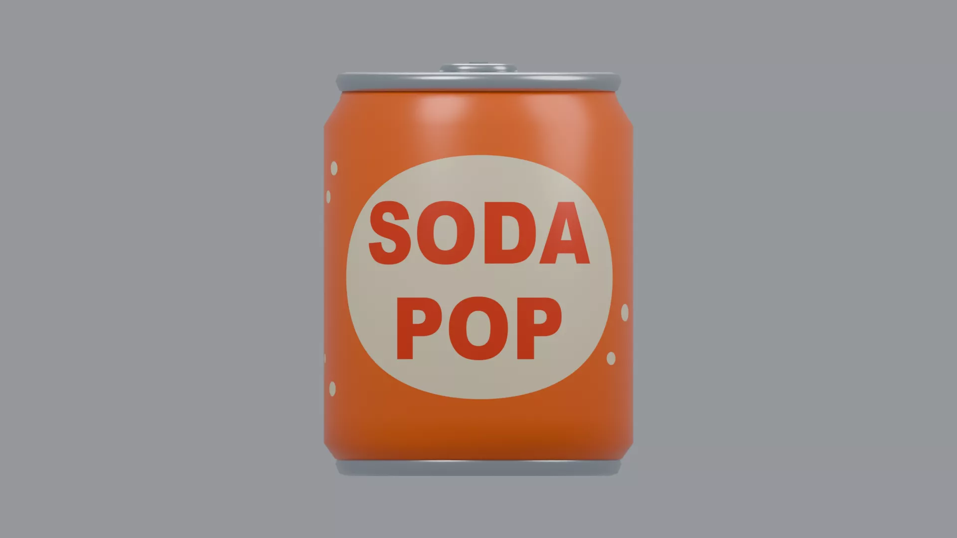 Soda Pop Can Cola Soda Soft Drink Can Low-poly 3D model