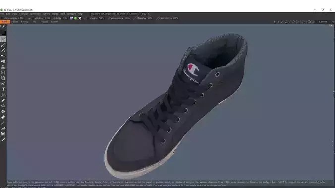 Sneaker Low-Poly 3D Model shoe