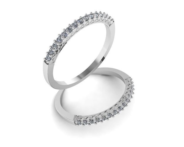 eternity rings times  four diamond sizes sizes ring 98 3D print model