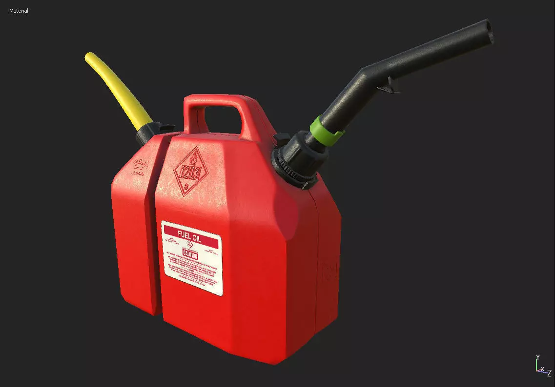 Oil Canister 01 PBR Low-poly 3D model