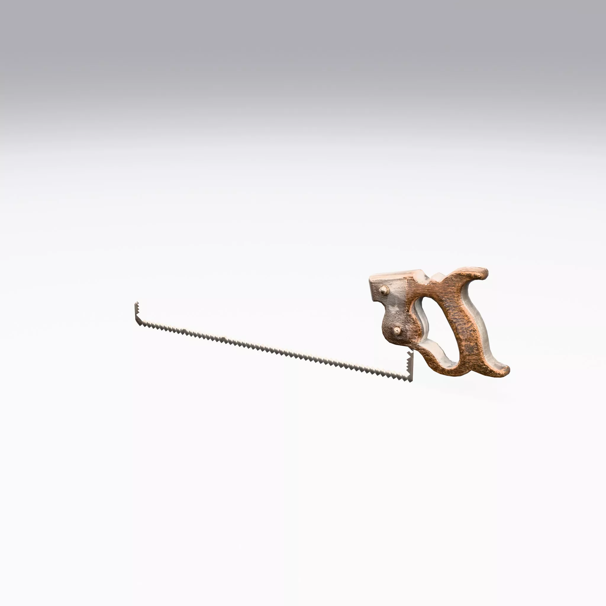 Medieval Hand Saw - Low Poly Game Ready 3D model