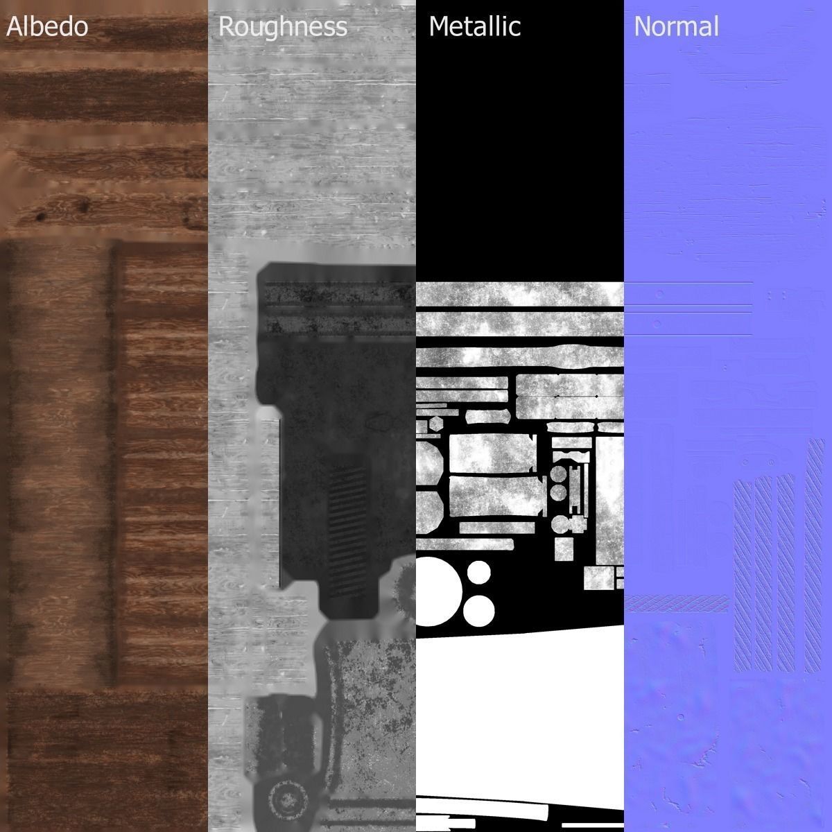 6-pounder Smoothbore Field Cannon Low-poly 3D model_19